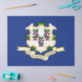 コネチカット州旗 薄葉紙 (クラフト)