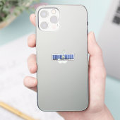 コネチカット州製 | バーコード フラグ デザイン シール (スマートフォン)