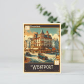 コネチカット州,ウェストポート |ヴィンテージ ポストカード (スタンド正面)