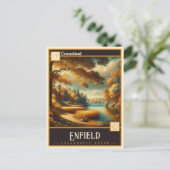 コネチカット州，エンフィールド |ヴィンテージはがき ポストカード (スタンド正面)