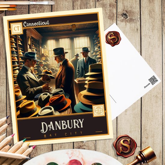 コネチカット州,ダンベリー |ヴィンテージはがき ポストカード