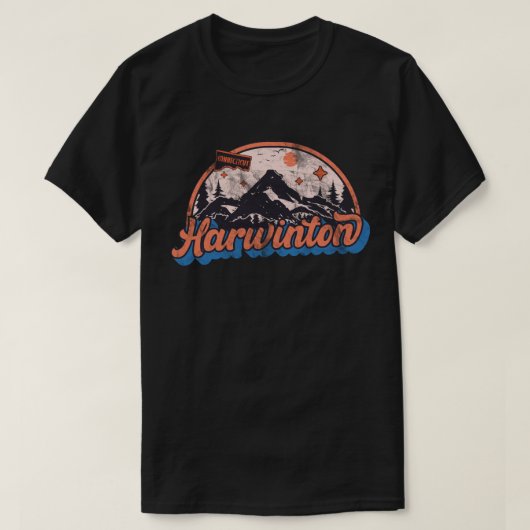 コネチカット州，ハーウィントン Tシャツ (デザイン正面)