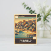 コネチカット州，フェアフィールド |ヴィンテージ ポストカード (スタンド正面)