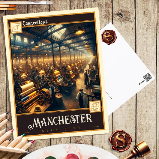 コネチカット州,マンチェスター |ヴィンテージはがき ポストカード