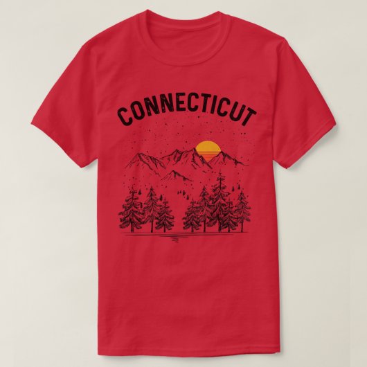 コネチカット州 ヴィンテージ レトロ Tシャツ (デザイン正面)