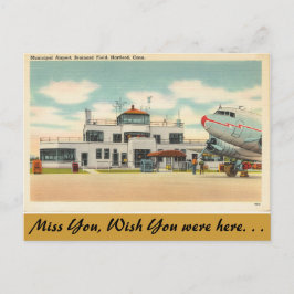 コネチカット州，市立空港，ハートフォード ポストカード