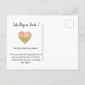 *~*コネチカット州 | 新しいアドレス – 移動 案内ポストカード (裏面)