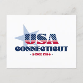コネチカット州(赤、白、青) ポストカード
