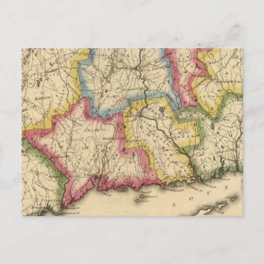 コネチカット州 5 ポストカード (正面)