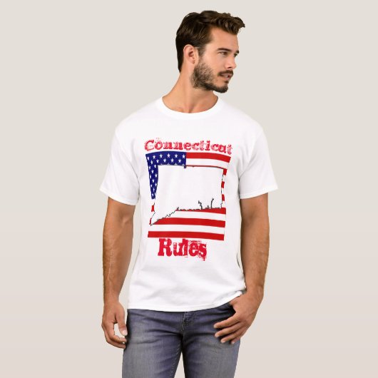 コネチカット州 Tシャツ (正面フル)