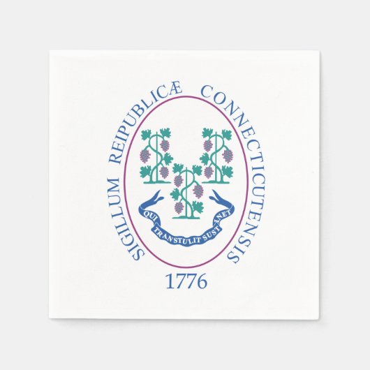 コネチカット徴候 スタンダードカクテルナプキン (正面)