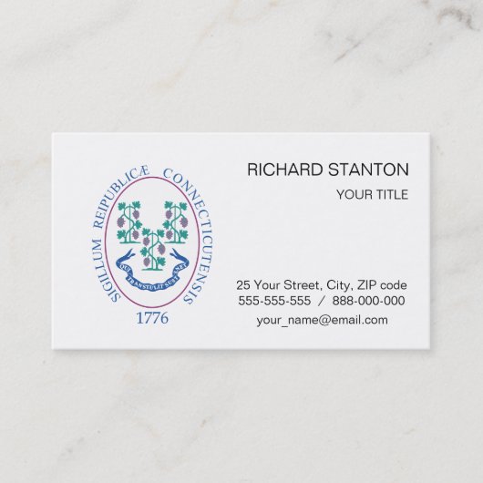 コネチカット徴候 名刺 (正面)