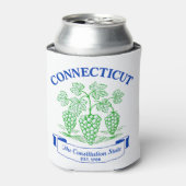 コネチカット憲法州ブドウ 缶クーラー (缶正面)