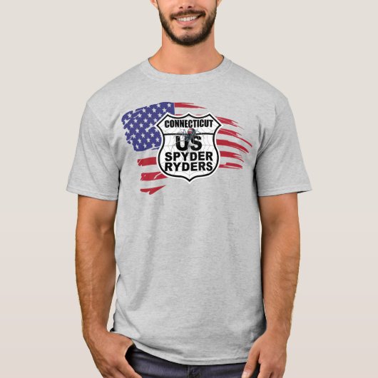 コネチカット支部 - ぼろ旗 Tシャツ (正面)