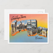 コネチカット旅行サヴィンロックからの挨拶 ポストカード (正面/裏面)