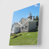 コネチカット時計ストーニントンハーバーライトハウス スクエア壁時計 (傾斜)