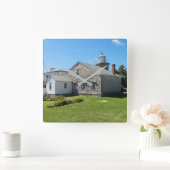 コネチカット時計ストーニントンハーバーライトハウス スクエア壁時計 (ホーム)