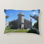 コネチカット枕ストーニントンハーバーライトハウス アクセントクッション (裏面)