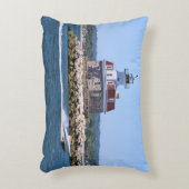 コネチカット枕ペンフィールドリーフライトハウス アクセントクッション (正面(垂直))