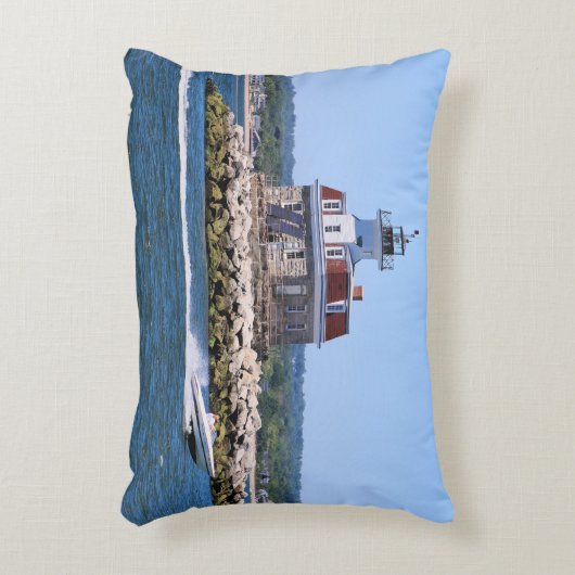 コネチカット枕ペンフィールドリーフライトハウス アクセントクッション (正面(垂直))