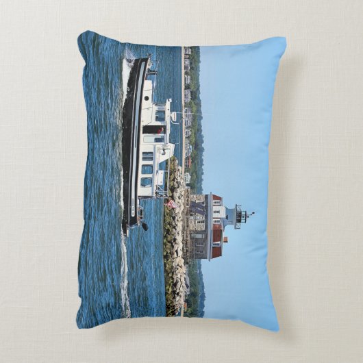 コネチカット枕ペンフィールドリーフライトハウス アクセントクッション (裏面(縦))