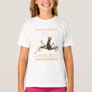 コネチカット準州の昆虫 ヨーロッパカマキリ Tシャツ