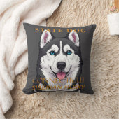 コネチカット準州の犬、シベリアン・ハスキー クッション (ブランケット)
