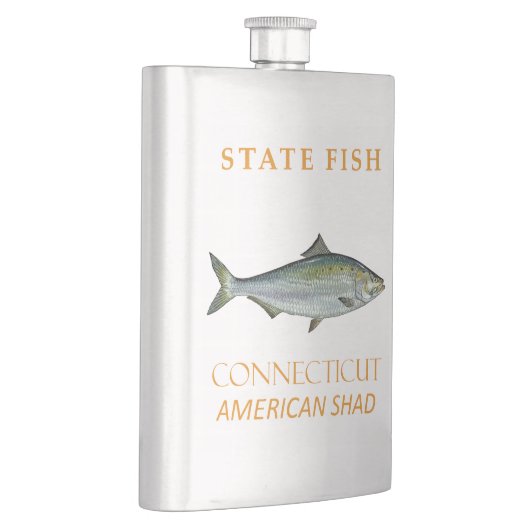 コネチカット準州 アメリカシャッドの漁 フラスク (右)