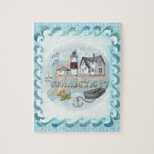 コネチカット灯台 ジグソーパズル (縦)