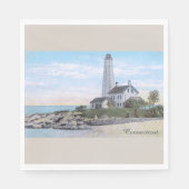 コネチカット灯台 スタンダードランチョンナプキン (正面)