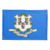 コネチカット独身の州の愛国的なピラロケース国旗 枕カバー (裏面)