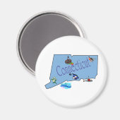 コネチカット磁石 マグネット (正面/裏面)