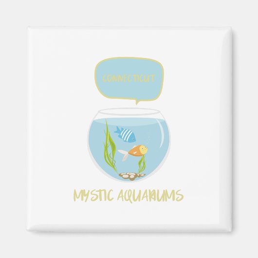 コネチカット神秘的な水族館 マグネット (正面)