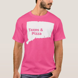 コネチカット税コネチカットのピザ Tシャツ