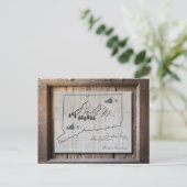 コネチカット素朴ウッドの挨拶 ポストカード (スタンド正面)