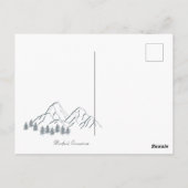 コネチカット素朴ウッドの挨拶 ポストカード (裏面)