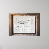 コネチカット素朴ウッドフレーム州キャンバスアート キャンバスプリント (正面)