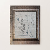 コネチカット素朴ウッド ジグソーパズル (縦)