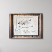 コネチカット素朴木枠キャンバス印刷 キャンバスプリント (正面)