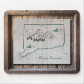 コネチカット素朴木枠 マウスパッド (正面)