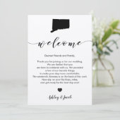 コネチカット結婚州のウェルカムレター&旅程 プログラム (スタンド正面)