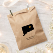 コネチカット結婚式の引き出物トリートサックス、抱き枕 フェイバーバッグ (クリップ留めされた状態)