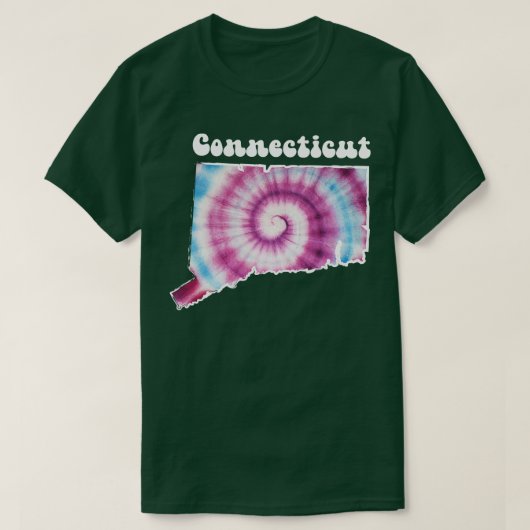 コネチカット絞り染め Tシャツ (デザイン正面)