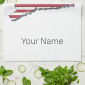 コネチカット統一された州レトロ州マップヴィンテージ キッチンタオル (折り畳み)