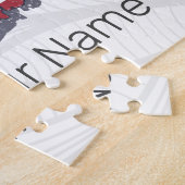 コネチカット統一された州レトロ州マップヴィンテージ ジグソーパズル (側面)