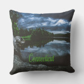 コネチカット美しい湖の木 クッション (裏面)
