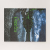 コネチカット美しい湖の木 ジグソーパズル (横)