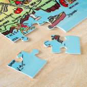 コネチカット葉書マップジグソーパズル ジグソーパズル (側面)