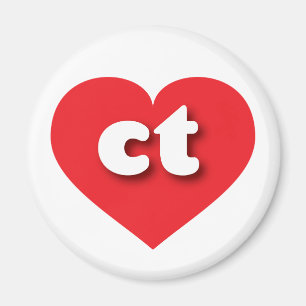 コネチカット赤いハート- I love ct マグネット