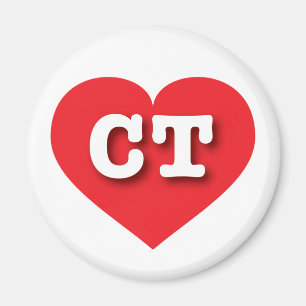 コネチカット赤いハート- I love CT マグネット
